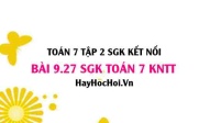 Bài 9.27 SGK Toán 7 Tập 2 Kết nối tri thức